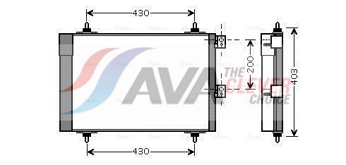 Condensatore, Climatizzatore - CNA5241D AVA QUALITY COOLING