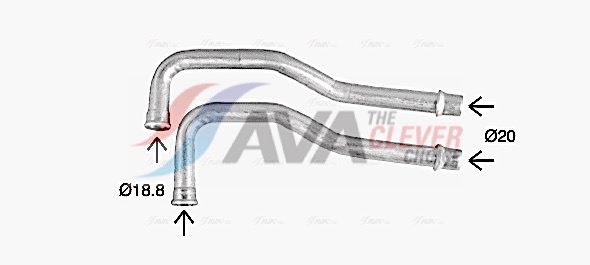 Scambiatore calore, Riscaldamento abitacolo - CN6330 AVA QUALITY COOLING