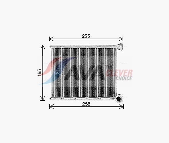 Wärmetauscher, Innenraumheizung - CN6333 AVA QUALITY COOLING