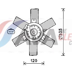 Ventola, Raffreddamento motore - CN7553 AVA QUALITY COOLING