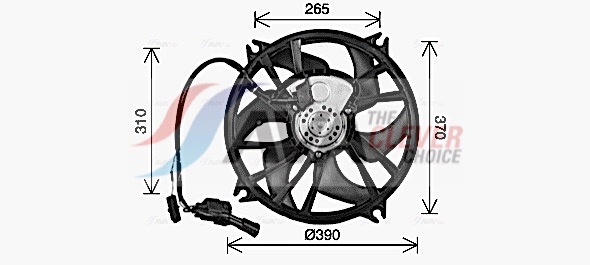 Fan, radiator - CN7556 AVA QUALITY COOLING