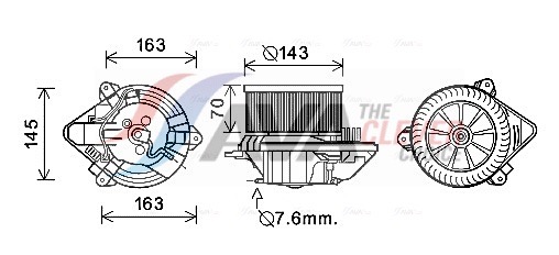 Interior Blower - CN8510 AVA QUALITY COOLING