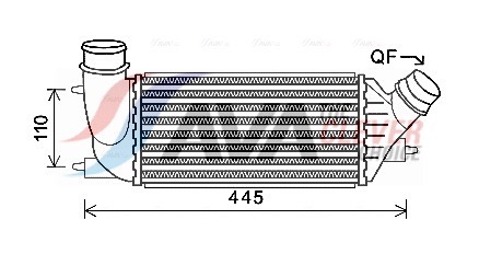 Intercooler, charger - CNA4270 AVA QUALITY COOLING