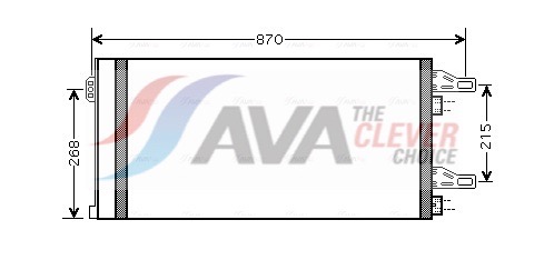 Condenser, air conditioning - CNA5246D AVA QUALITY COOLING
