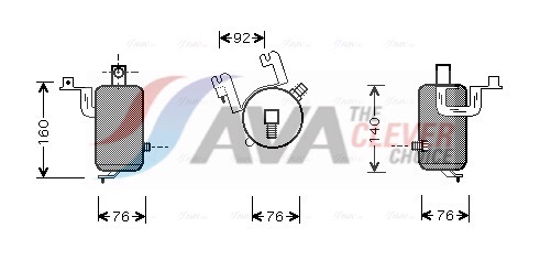 Dryer, air conditioning - CND203 AVA QUALITY COOLING