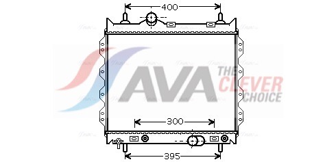 Radiator, engine cooling - CR2072 AVA QUALITY COOLING