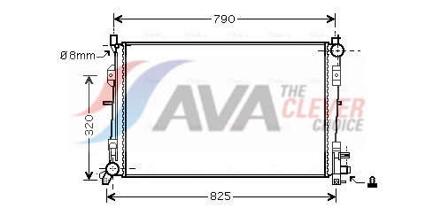 Radiator, engine cooling - CR2092 AVA QUALITY COOLING