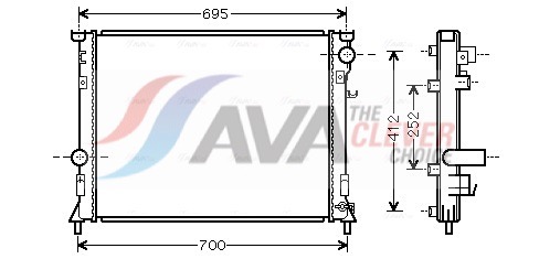 Radiatore, Raffreddamento motore - CR2097 AVA QUALITY COOLING