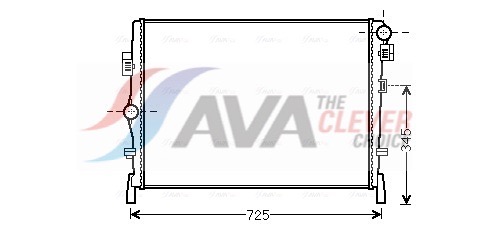 Radiator, engine cooling - CR2105 AVA QUALITY COOLING