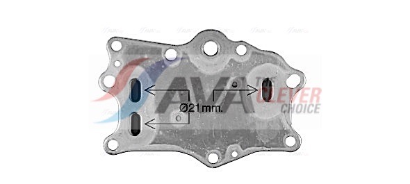 alyvos aušintuvas, variklio alyva - CR3143 AVA QUALITY COOLING