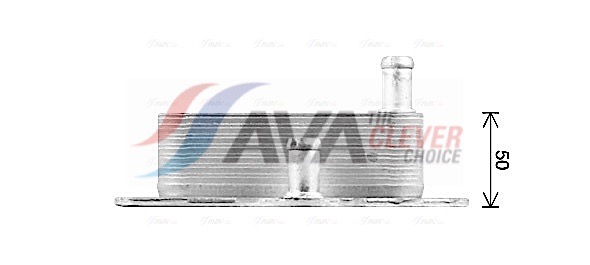 Oil Cooler, engine oil - CR3143 AVA QUALITY COOLING