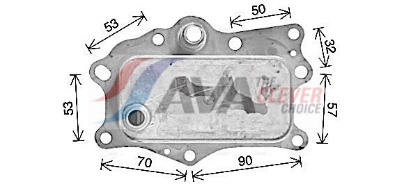 Oil Cooler, engine oil - CR3143 AVA QUALITY COOLING
