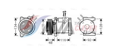 Compressore, Climatizzatore - CRAK102 AVA QUALITY COOLING