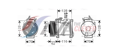 Compressor, air conditioning - CRAK109 AVA QUALITY COOLING