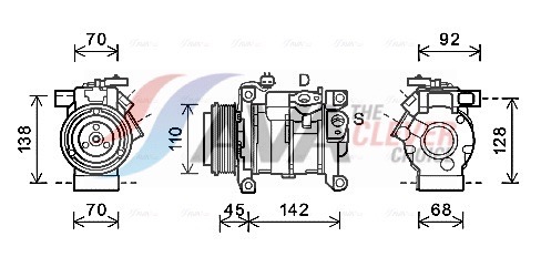 kompresorius, oro kondicionierius - CRAK128 AVA QUALITY COOLING