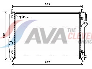 radiatorius, variklio aušinimas - CT2064 AVA QUALITY COOLING