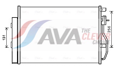 Condenser, air conditioning - CTA5048D AVA QUALITY COOLING