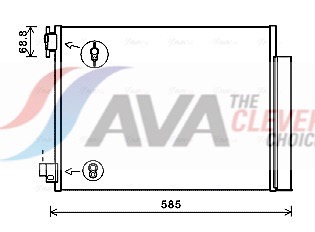 Condenser, air conditioning - DAA5011D AVA QUALITY COOLING