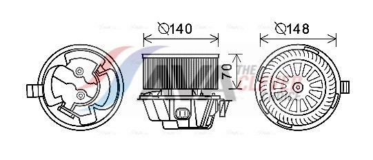 Interior Blower - DA8012 AVA QUALITY COOLING