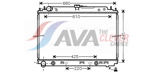 Radiatore, Raffreddamento motore - DNA2297 AVA QUALITY COOLING