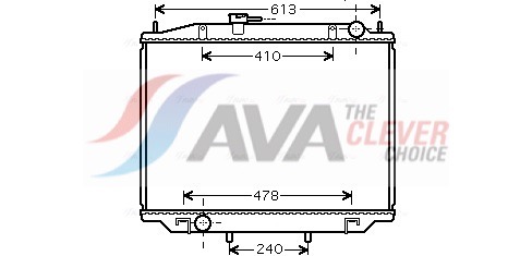 Radiator, engine cooling - DN2300 AVA QUALITY COOLING