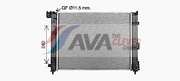 Radiatore, Raffreddamento motore - DN2480 AVA QUALITY COOLING