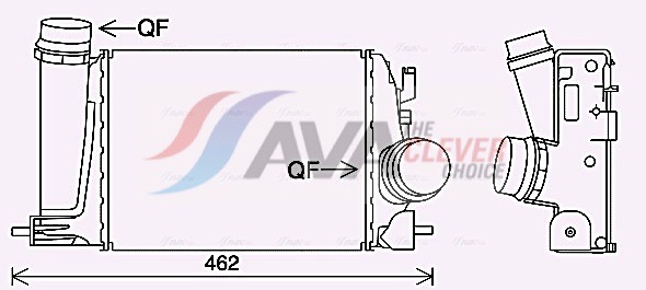 Интеркулер - DN4451 AVA QUALITY COOLING