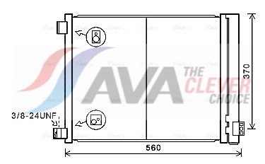 Condenser, air conditioning - DN5427D AVA QUALITY COOLING