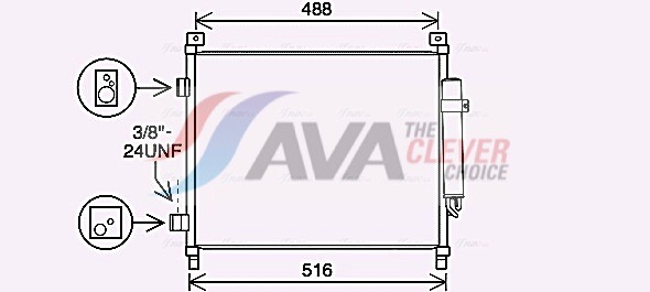 Condensatore, Climatizzatore - DN5436D AVA QUALITY COOLING