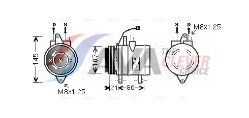 Compressore, Climatizzatore - DWAK079 AVA QUALITY COOLING