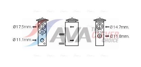 Expansion Valve, air conditioning - FD1462 AVA QUALITY COOLING