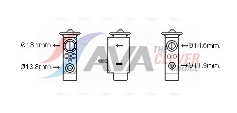 išsiplėtimo vožtuvas, oro kondicionavimas - FD1492 AVA QUALITY COOLING