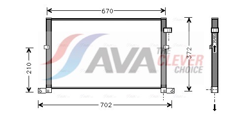 Конденсатор, кондиционер - FD5334 AVA QUALITY COOLING