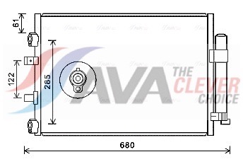 Condenser, air conditioning - FDA5484D AVA QUALITY COOLING