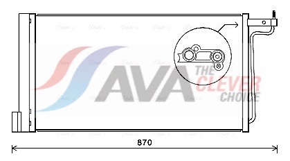 Condenser, air conditioning - FD5485D AVA QUALITY COOLING