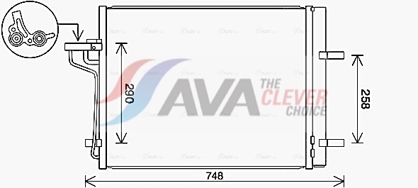 Condensatore, Climatizzatore - FD5647D AVA QUALITY COOLING