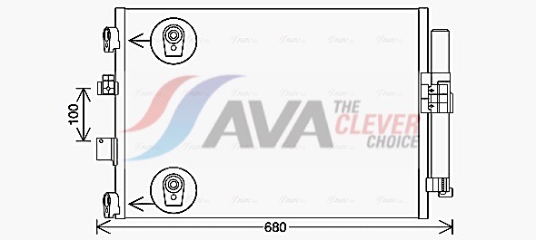 Condenser, air conditioning - FD5654D AVA QUALITY COOLING