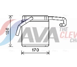 Теплообменник, отопление салона - FD6607 AVA QUALITY COOLING