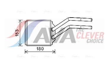 Heat Exchanger, interior heating - FD6614 AVA QUALITY COOLING