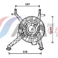 Fan, radiator - FD7558 AVA QUALITY COOLING