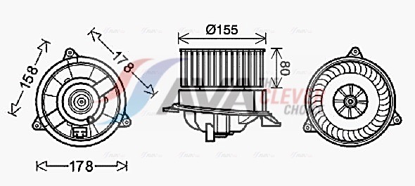 Interior Blower - FD8495 AVA QUALITY COOLING
