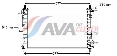 Radiator, engine cooling - FDA2338 AVA QUALITY COOLING