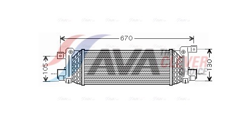 Intercooler - FDA4401 AVA QUALITY COOLING