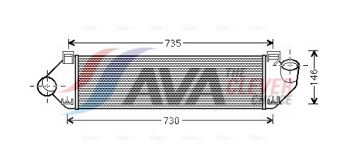 Intercooler - FDA4438 AVA QUALITY COOLING
