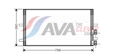 Condenser, air conditioning - FDA5407 AVA QUALITY COOLING