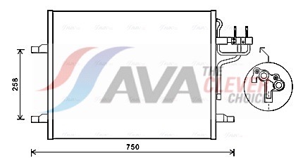Condenser, air conditioning - FDA5483 AVA QUALITY COOLING