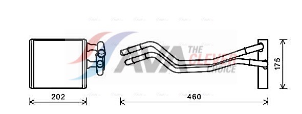 Heat Exchanger, interior heating - FDA6455 AVA QUALITY COOLING