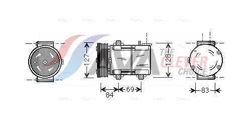 Compressor, air conditioning - FDAK167 AVA QUALITY COOLING