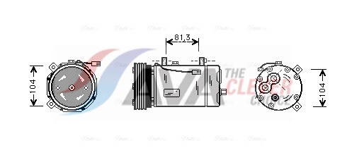 Compressore, Climatizzatore - FDAK267 AVA QUALITY COOLING