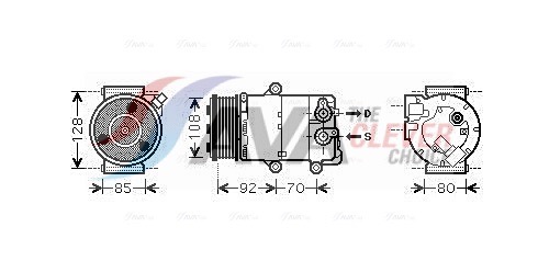 Compressor, air conditioning - FDAK415 AVA QUALITY COOLING